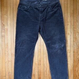 All Saints Curtis Corduroy Gray Straight Leg Pants Men's Sz. 38x32